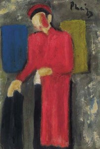 Cheo's actor in red