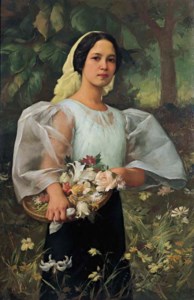 FERNANDO CUETO AMORSOLO, Portrait of Fernanda de Jesus