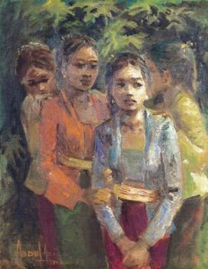 Four young women