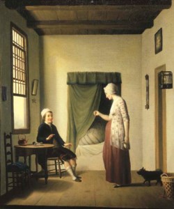 A lady and a gentleman in an interior