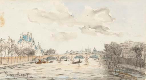 Les quais, le Louvre et Notre Dame, Paris
