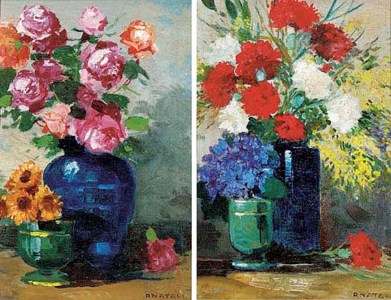 Un vaso di rose; and Un vaso di crisantemini