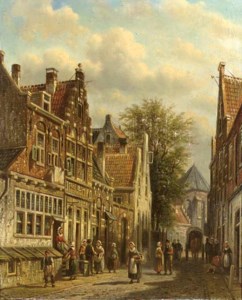A busy street scene