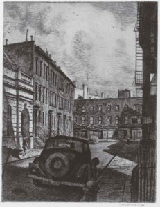 Bedford Street (second state); Shadowed Street (Kraeft 68.1; K. 98)