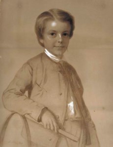 Portrait of a Young Boy with Hoop and Stick