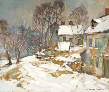 New England Village in Winter