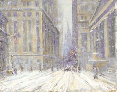 Wall Street in Winter