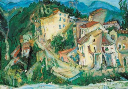 Chaim Soutine, Paysage de Cagnes