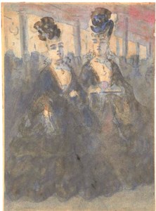 Two Lorettes at the theatre; and An intermission at the theatre