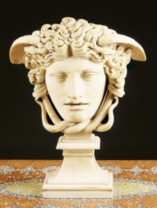 TESTA DI MEDUSA IN MARMO, Untitled