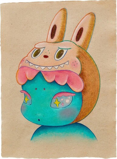 Cosmic Girl with Labubu Costume