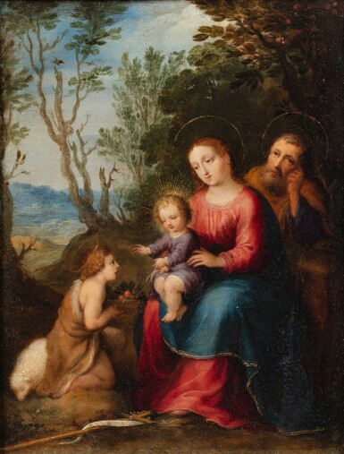 Holy Family with St John the Baptist | Sainte Famille avec saint Jean-Baptiste