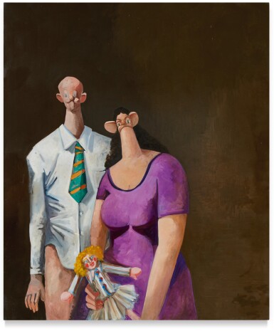 George Condo, The Stockbroker 