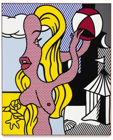Roy Lichtenstein, Girl with Beach Ball II 