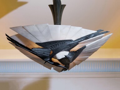 Rare “Hérons” Chandelier