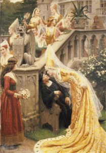 Alain Chartier Margaret of Scotland, Dauphine of France, one day discovered Alain Chartier, the poet, asleep. In the prescence of her attendants, she stopped and kissed his lips, saying, "Parce qu'elles avaient dit de si belles choses."