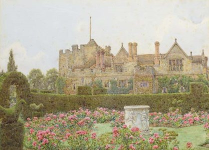 Hever Castle from the rose garden