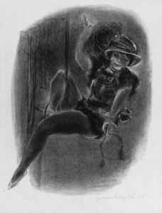 Circus Girl with Plumed Hat (Davis L-60)