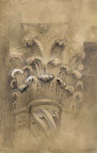 St Anastasia, Capital of central pillar of Western doorway, 1869, Verona