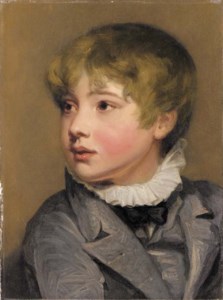 Portrait Study of Master John Thornton, bust-length, in a blue jacket