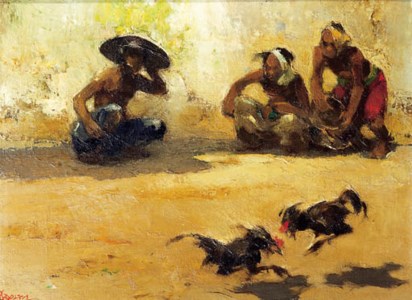 Hanenkamp Bali: Combat de Coqs, Adoean Djago