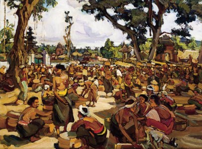 Market scene, Bali