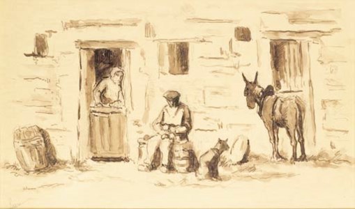 Devant la ferme