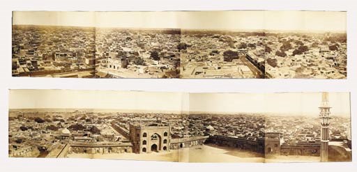 Panorama of Delhi taken from the Jamma Masjeed