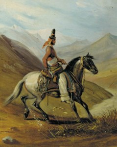 A Gaucho on horseback