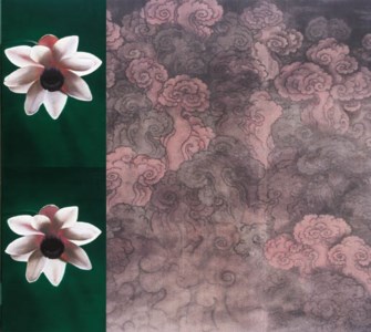 CLOUDS WITH GENERIC FLOWER STUDY # 1
