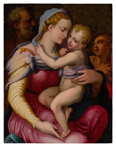 The Holy family with the infant Saint John the Baptist