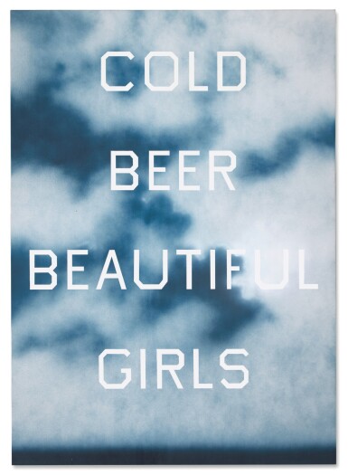 Ed Ruscha, Cold Beer Beautiful Girls