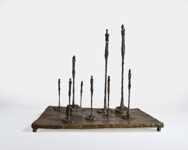 Alberto Giacometti, La Clairière (Composition avec neuf figures)
