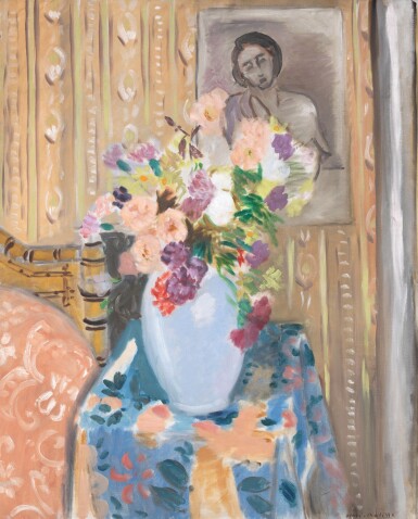 Henri Matisse, Fleurs ou Fleurs devant un portrait