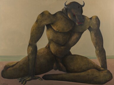 Bahman Mohassess, Minotauro sulla riva del mare |《海邊的牛頭怪》