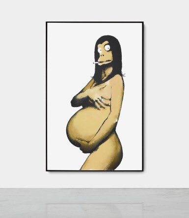 Banksy & Eine, Original Concept for Barely Legal Poster (after Demi Moore) |《法律灰色地帶之海報原創概念（模仿狄美·摩亞）》