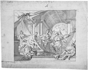 Alexander presenting Campaspe to Apelles