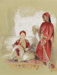 Prince Hassan and his Nubian servant