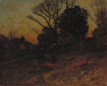 Fall at Dusk, Forest Interior
