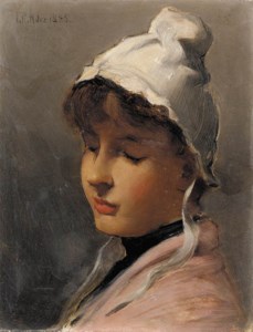 Young Girl in a White Bonnet