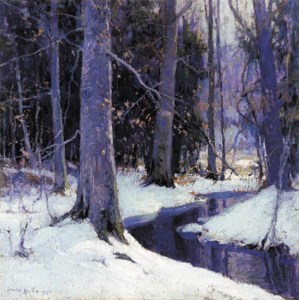 Snow and Beech Trees