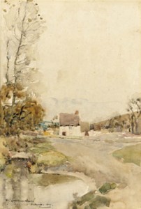Cottage by a Stream