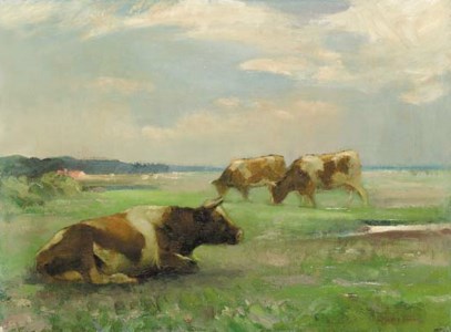 Cattle in a landscape