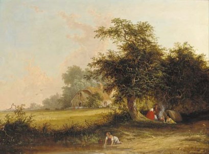 A gypsy encampment