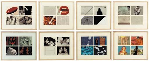 A set of twenty-four drawings: Stratification, Mouth, Where does it all end?, Over the Head, Reflection, Castle, Broken