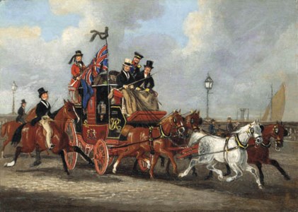 The last mail leaving Newcastle