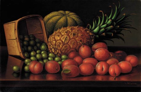 Gooseberries, Plums, Pineapple and Cantaloupe