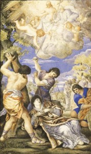 Cerchia di Pietro Berrettini, Pietro da Cortona (1596-1669), La lapidazione di Santo Stefano