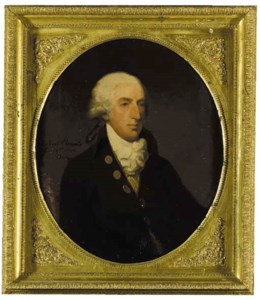 Portrait of Robert Clements, 1st Earl of Leitrim, half-length, in a black coat, and embroidered waistcoat