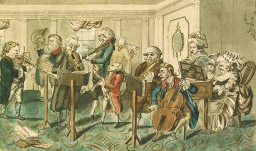 Musicians practising